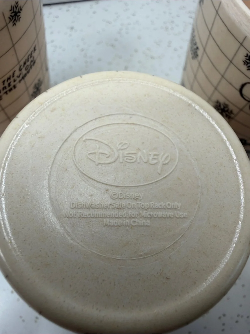 Disney Mickey Mouse Sketchbook Cups in Cream and Red - Set of 4